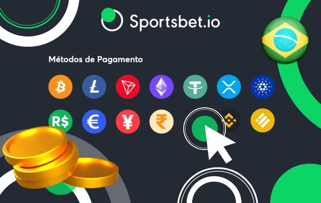 quais são as formas de pagamento na plataforma Sportsbet io Brasil