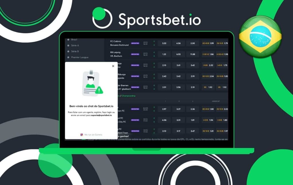 Revisão de suporte do site Sportsbet io Brasil