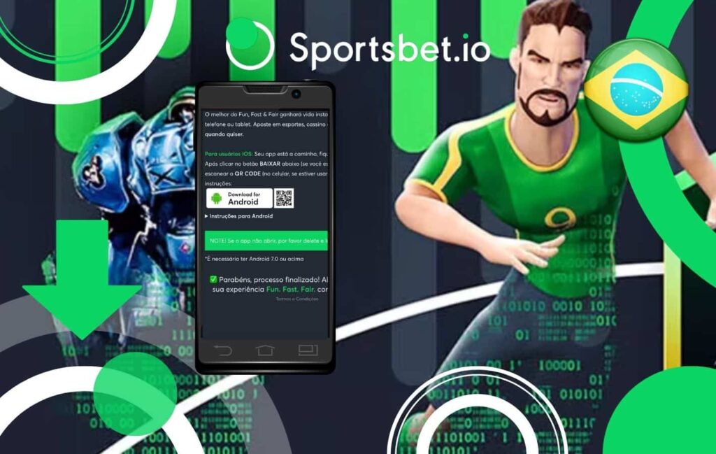 Download do aplicativo móvel Sportsbet.io Brasil para Android