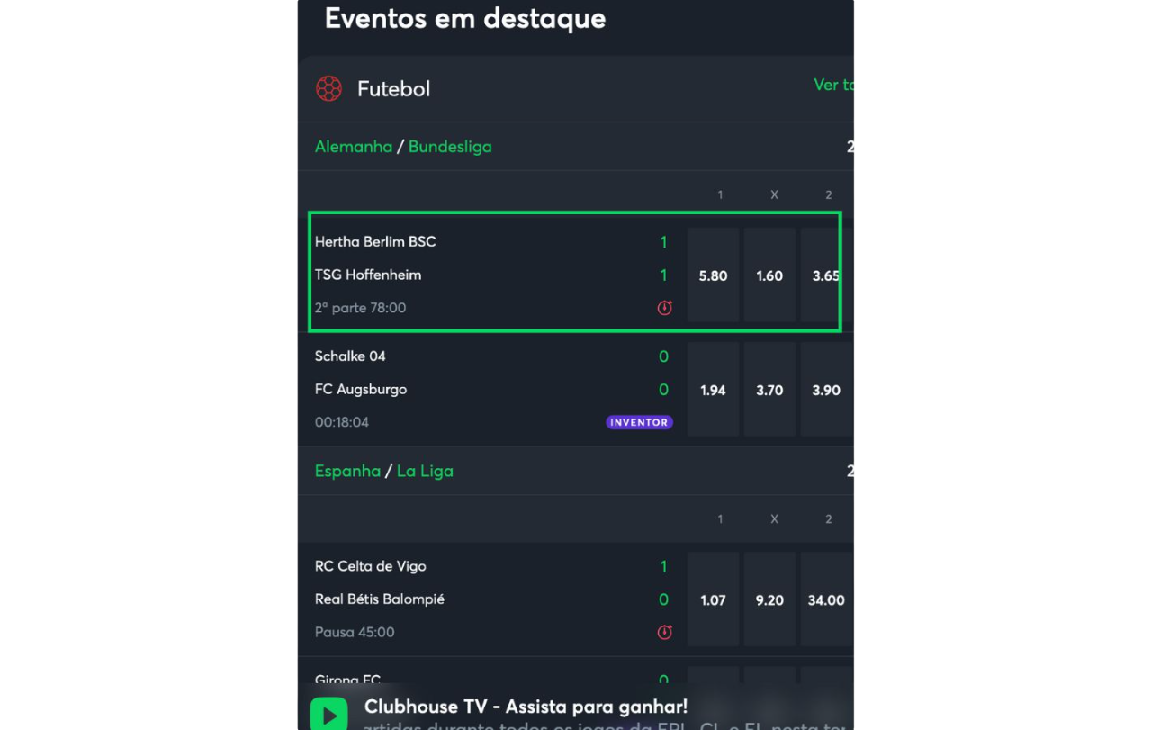 Sportsbet io Brasil escolha do esporte e partida para apostas